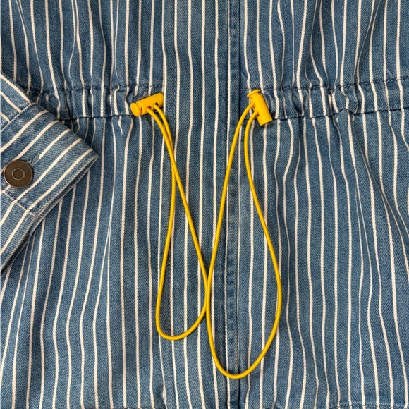 Future Collective | Striped Denim Drawstring Jacket - Picture 5 of 15